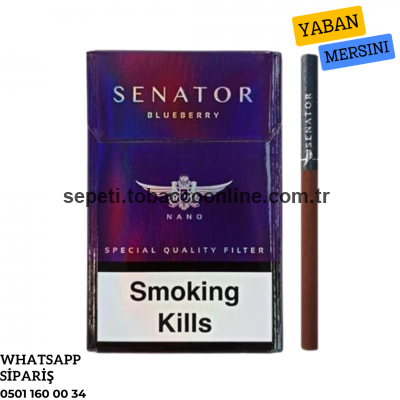 Senator Blueberry (Yaban Mersini) Aroma Sigara 1 Paket