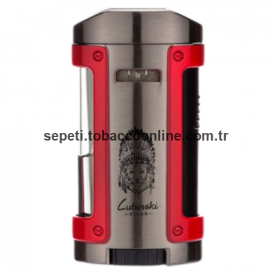 Lubinski 4lü Torch Kırmızı Puro Çakmağı