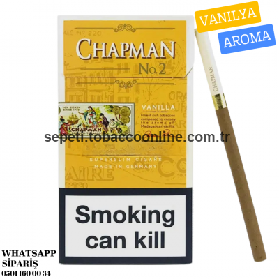 Chapman Vanılla Süper Slim Tatlı Vanilya Aromalı Sigara x10 Paket
