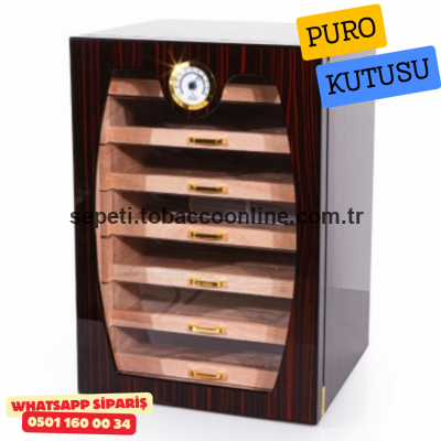 7 Çekmeceli Sedir Humidor Puro Kutusu 7 Çekmeceli Sedir Humidor Puro Kutusu