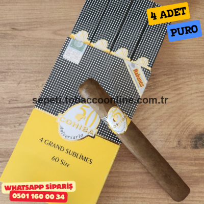 Cohiba Grand Sublimes 4'li Puro Paket