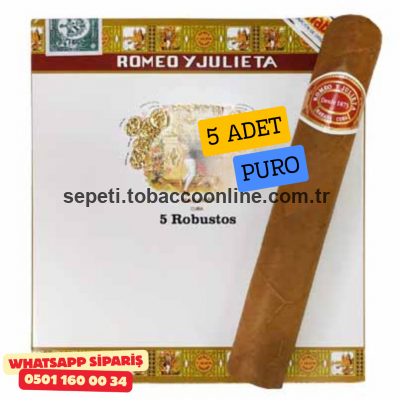 Romeo y Julieta Robusto 5’li Puro Paket