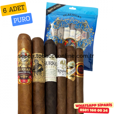 Gurkha Nicaraguan Toro Blue Sampler 6'lı Puro