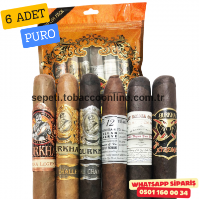 Gurkha Nicaraguan Toro Yellow Sampler 6'lı Puro