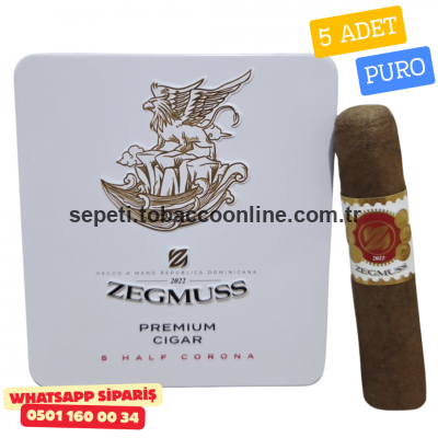 Zegmuss Half Corona 5’li Premium Puro | Şık Teneke Kutu