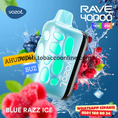 Vozol Rave Blue Razz Ice 40000 PUFF Vozol Rave Blue Razz Ice 40000 PUFF