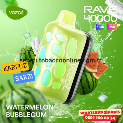 Vozol Rave Watermelon Bubblegum 40000 PUFF Vozol Rave Watermelon Bubblegum 40000 PUFF