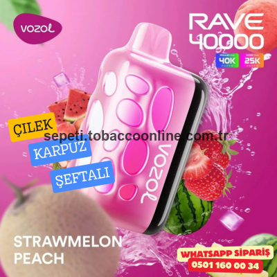 Vozol Rave Strawmelon Peach 40000 PUFF Vozol Rave Strawmelon Peach 40000 PUFF