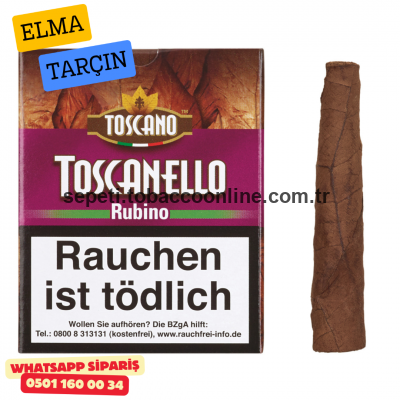 Toscanello Rubino - Elma ve Tarçın Aromalı x10 Paket