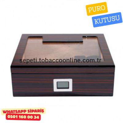 Kahverengi Sedir Humidor Puro Seti