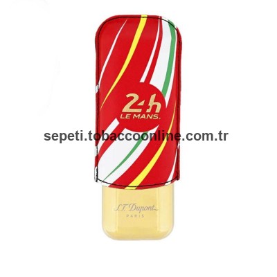 S.T. Dupont Le Mans 24H Deri Metal Puro Kılıfı Kırmızı 2li (60Ring)