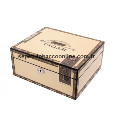 Angelo Cıgar Baskı Cilalı Humidor Angelo Cıgar Baskı Cilalı Humidor