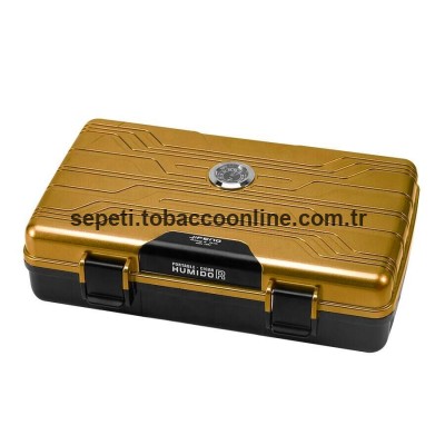 Seyahat Tipi Gold-Siyah Humidor Puro Kutusu Seyahat Tipi Gold-Siyah Humidor Puro Kutusu