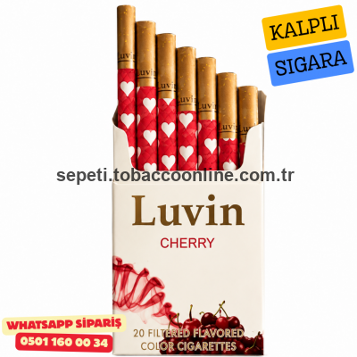 Luvin Fresh Cherry - Kiraz Aromalı Kalpli Sigara x10 Paket Luvin Fresh Cherry - Kiraz Aromalı Kalpli Sigara x10 Paket