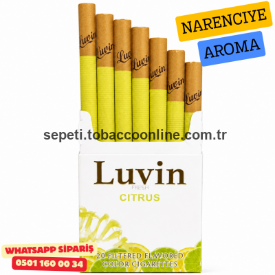 Luvin Fresh Cıtrus - Narenciye Aromalı Sigara 1 Paket Luvin Fresh Cıtrus - Narenciye Aromalı Sigara 1 Paket