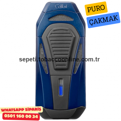 Colibri Boss III Jet Navy 3 Torch Puro Çakmak