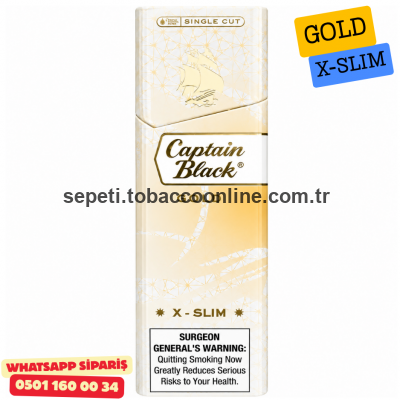 Captain Black Gold X - Slim Sigara ( Klasik ) x10 Paket