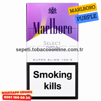 Marlboro Select Purple Less Smell İthal Süper Slim Sigara x10 Paket Marlboro Select Purple Less Smell İthal Süper Slim Sigara x10 Paket