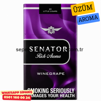 Senator Rich Aroma Wıne Grape İthal Sigara x10 Paket Senator Rich Aroma Wıne Grape İthal Sigara x10 Paket