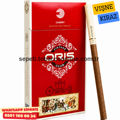 Oris Vintage Club Cherry Süperslim Sigara - Vişne Aromalı 1 Paket
