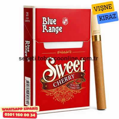 Blue Range Sweet Cherry - Tatlı Kiraz Vişne Aromalı Sigara x10 Paket