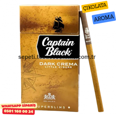 Captain Black Dark Crema SüperSlims ( Çikolata ) Sigara x10 Paket
