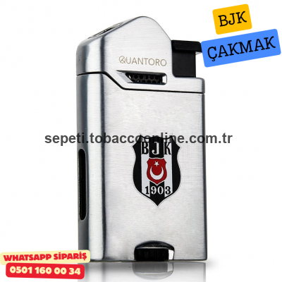 Quantoro Metal Jet Taraftar Çakmak – Beşiktaş Gümüş