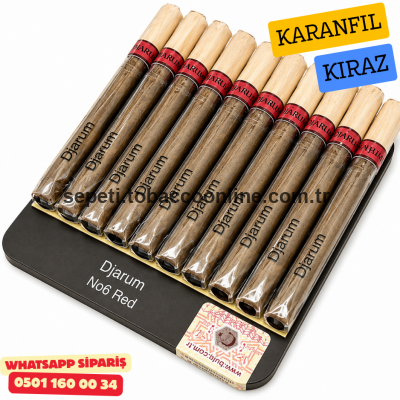 Djarum No.6 Red Karanfil & Kiraz Aromalı Sigarillo 1 Paket