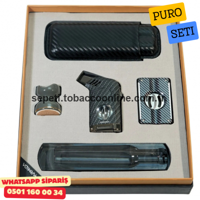 Parmida Beşli Siyah Puro Seti