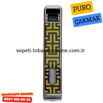 Tek Torch Desenli Puro Çakmağı