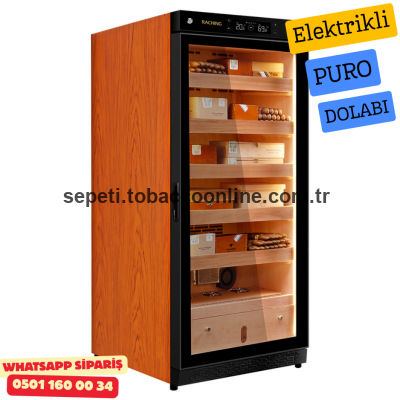 Raching C230A Ahşap Siyah Elektronik Puro Dolabı