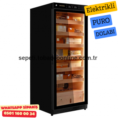 Raching C230A Parlak Siyah Elektronik Puro Dolabı Raching C230A Parlak Siyah Elektronik Puro Dolabı