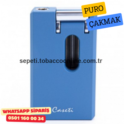 Caseti Tek Torch Pürmüz Dahili V Kesicili Puro Çakmağı