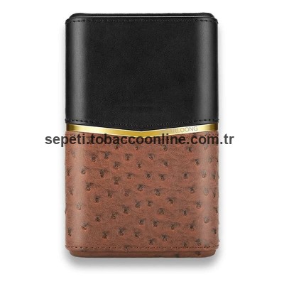 Croco Desenli Sedirli Deri Puro Kılıfı 4'lü Kahve 58Ring