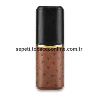 Croco Desenli Sedirli Deri Puro Kılıfı 2'li Kahve 58Ring