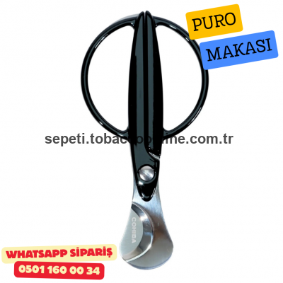 Cohiba Puro Makası (Kesici) – Siyah Metal