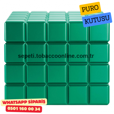 Colibri Heritage Cube Sedir Humidor Puro Kutusu (Yeşil) Colibri Heritage Cube Sedir Humidor Puro Kutusu (Yeşil)