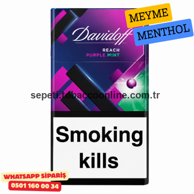 Davidoff Reach Purple Mint İthal Sigara x10 Paket Davidoff Reach Purple Mint İthal Sigara x10 Paket