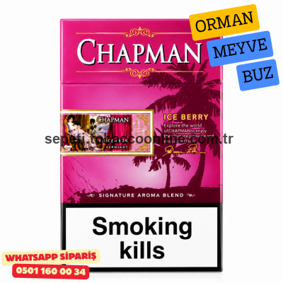 Chapman Ice Berry Slim Orman Meyveli ve Buz Aromalı Sigara x10 Paket Chapman Ice Berry Slim Orman Meyveli ve Buz Aromalı Sigara x10 Paket
