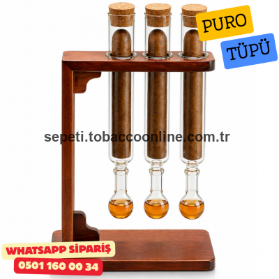 Demlendirici ve Aromalandırıcı Puro Tüpü 3’lü Set
