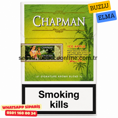 Chapman Ice Apple Slim Elma ve Buz Aromalı Sigara x10 Paket