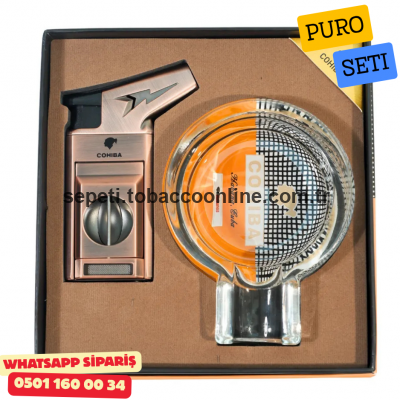 Cohiba İkili Desenli Puro Seti Cohiba İkili Desenli Puro Seti