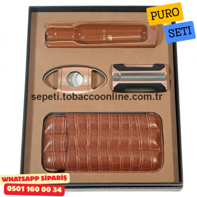 Cohiba Dörtlü Bakır Puro Seti Cohiba Dörtlü Bakır Puro Seti