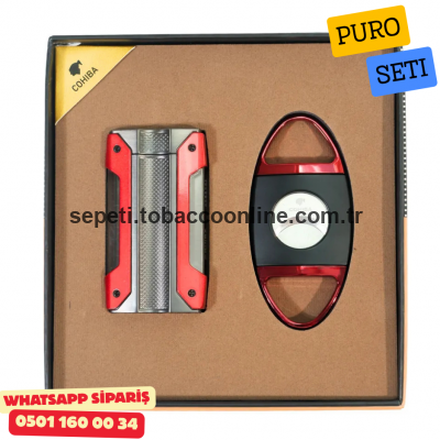 Cohiba İkili Kırmızı Puro Seti